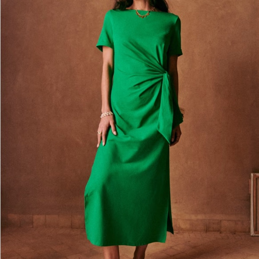 Sezane Vibrant Green Pippa Dress